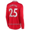 Camiseta de fútbol Manga Larga Manchester United Sancho 25 Primera Equipación 2022-23 - Hombre